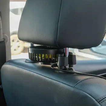 Araba Arka Arka Koltuk Kafalık SUV Oto için 3 Hızlı USB Fan Hava Soğutma Fanı