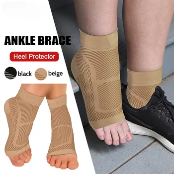 1 Çift Ayak Bileği Brace sıkıştırma manşonu-Hafifletir Aşil Tendinit Eklem Ağrısıplantar Fasiit Çorap ayak kavisi Desteği