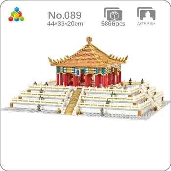 YZ 089 Dünya Mimarisi İmparatorluk Sarayı Salonu Merkezi Harmony Modeli Mini Elmas Blokları Tuğla Yapı Oyuncak Hediye Yok Kutusu