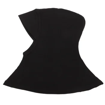 Kadınlar Ayarlanabilir Müslüman Başörtüsü Boyun Kapak Eşarp Kaput Iç Başörtüsü Tam Kapak Kemik Bayan İslam Müslüman Şapkalar (35x24 cm, siyah)