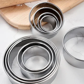 Hamur Sarıcı Kalıp Mutfak Aksesuarları Kesme Çerezler Yuvarlak mutfak gereçleri Paslanmaz Çelik Hamur Makinesi Pişirme Araçları