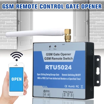 Güvenlik RTU5024 GSM Kapısı Açıcı Röle Kablosuz uzaktan kumandalı kapı Erişim Anahtarı Ücretsiz Çağrı Ev Yatak Odası Süsleri