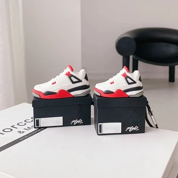 Moda Yaratıcı Sneaker Ayakkabı Kutusu kulaklık kutusu Apple Airpods için 1 2 Pro 3 Kapak Silikon kulaklık kutusu Airpods için Pro