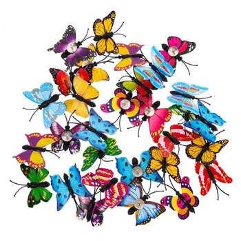 30 Adet Kelebek Raptiye Başparmak Tack Mantar Pano Renkli Kelebekler Meseleye Metal Ofis Malzemeleri Raptiyeler Fotoğraf Duvar