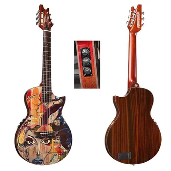 36 inç LolarBear sessizlik elektro gitar, cajon gitar