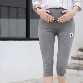 Hamile kadın pantolonları İnce Alt Kapriler yaz giysileri Kadınlar için Gebelik ve Annelik Aksesuarları Slim Fit Tarzı