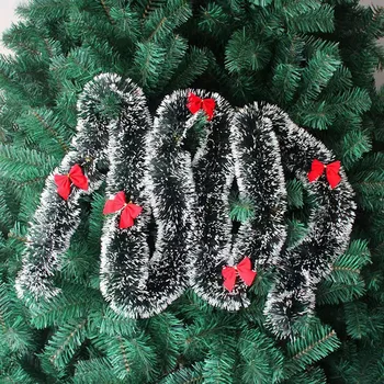 Yeşil Yapay Çelenk Ev Dekor Noel Parti Malzemeleri Duvar Dekor Noel Ağacı Rattan Afiş Asılı Süsleme Yeni Yıl Dekorasyon