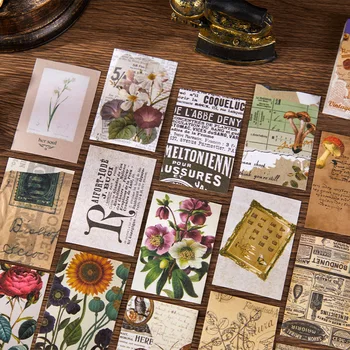 50 Adet Gül Bahçesi çıkartma kitabı Taşınabilir Mini Not Mesaj Malzemesi Çıkartmalar DIY Scrapbooking Arka Plan El Yapımı Günlüğü El Sanatları