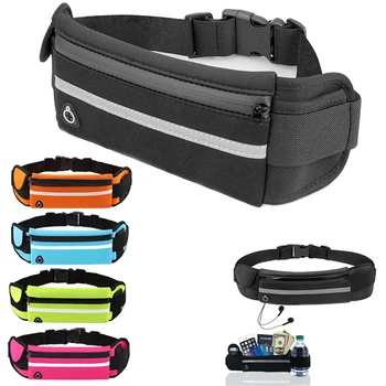 Seyahat çok fonksiyonlu Spor cep mini fanny paketi erkekler kadınlar için Taşınabilir uygun USB bel paketi su geçirmez telefon bel çantası