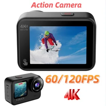 Eylem Kamera Sabitleyici İle 4K 60FPS WiFi Anti-shake Eylem Kamera Su Geçirmez Sürücü Kaydedici Spor Kamera Kask Eylem Kamera