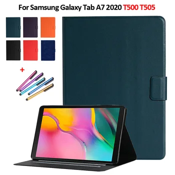 Funda Tablet Samsung Galaxy Tab için A7 Ultra İnce Kitap Kapağı için Samsung Galaxy Tab için A7 2020 Kılıf SM T500 T505 T507 10.4 