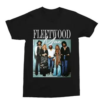 Fleetwood Mac T-Shirt Unisex 1960 s Kaya Tee Vintage Komik Hediye Mens Womens İçin