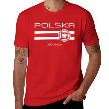 Yeni Futbol Polonya (Uzakta Kırmızı) T-Shirt Anime t-shirt grafik t shirt tees erkek grafik t-shirt anime
