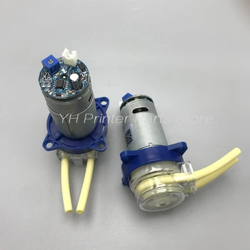 Beyaz mürekkep sirkülasyon sistemi Hız ayar peristaltik sıvı pompası 24V 7W DC İnsan Xuli yazıcı DTF / UV beyaz emme pompası