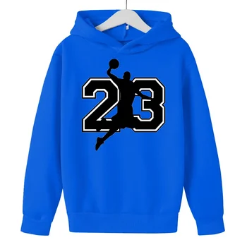 NO 23 Basketbol kapüşonlu süveter Toddler Bebek Erkek Kız Elbise Spor Hoodie Kazak Çocuk Üst Sonbahar Hoodies Ceket Giyim