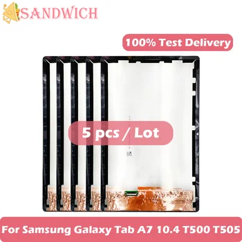5 Adet / grup Samsung Galaxy Tab İçin Orijinal LCD A7 10.4 2020 SM-T500 T505 T500 dokunmatik LCD ekran ekran T500 LCD Değiştirme