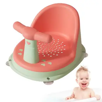 Bebek banyo oturağı Sandalye Sevimli Küvet Koltuk Emniyet Anti Kayma Desteği Arkalık Desteği Ve Vantuz İle 6-18 Aylık Bebekler İçin