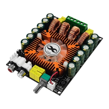 TDA7498E 2.0 Stereo Amplifikatör Kurulu 160Wx2 Çift Kanallı HIFI Amplifikatör Kurulu Desteği BTL 220W Soğutma Fanı İle Kazanç Ayarlanabilir