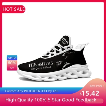 Smiths Rock Grubu Flats Sneakers Erkek Kadın Spor koşu ayakkabısı Morrissey Sneaker Lace Up Mesh Ayakkabı Özel yapılmış Ayakkabı