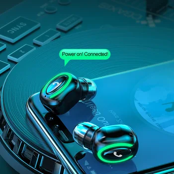 Kablosuz mikrofonlu kulaklıklar Handsfree Anti-skid Stereo Tüm Akıllı Telefon İçin Spor Kulaklık Tek Kulaklık