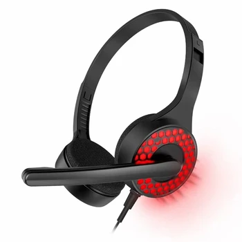 Oyun Kulaklık Gürültü Azaltma 3.5 mm Giyen kulak koruyucu Kulaklık Ayarlanabilir Yumuşak Minderli Kulak Pedleri Tabletler Dizüstü Bilgisayarlar için