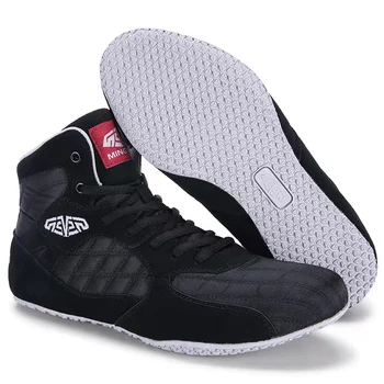 TaoBo 2023 Siyah güreş ayakkabısı Unisex Eğitim Hafif Boks Spor Ayakkabı Uçuş Giyer Erkek Güreş Spor Ayakkabı