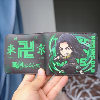 Tokyo Revengers KEİSUKE BAJİ Cüzdan Katlanır fermuarlı cüzdan Para Çantası Cep kart tutucu Kız Erkek Hediye