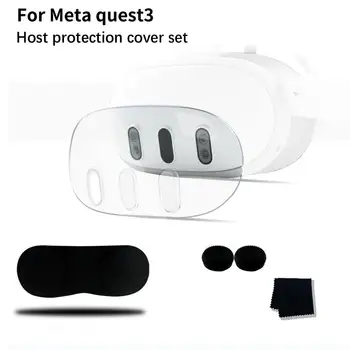 Meta Quest 3 Şeffaf VR Kask Koruyucu Kapak anti-çarpışma Lens Koruyucu VR Koruyucu Kabuk Nefes Meta Que D3Q3