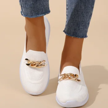 zapatos mujer 2023 yeni bahar Kadın Ayakkabı Düz Nefes PU Deri Platformu Beyaz Yumuşak Footwears Ayakkabı Kızlar artı boyutu