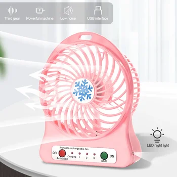 Sessiz USB Fan Yeni Kalınlaşmış Malzeme Dilsiz Kar Tanesi Küçük Fan Mini Elektrikli Fan Tutmak kolay Taşınabilir Yaz masa fanı