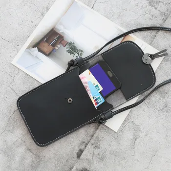 Mini Taşınabilir cep telefonu çantası Askısı Zincir cep telefonu Çanta Kadın Popüler Kart Cep Akıllı Telefonlar Kılıfı Koşu Spor telefon kılıfı