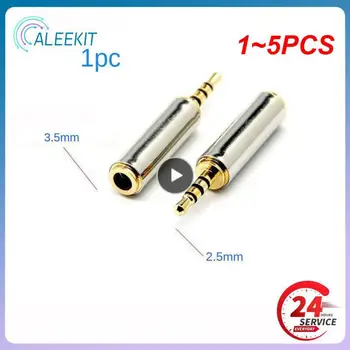 1~5 ADET Jack 3.5 mm için 2.5 mm Ses Adaptörü 2.5 mm Erkek 3.5 mm Dişi fiş konnektörü Aux Hoparlör Kablosu Kulaklık Jakı 3.5