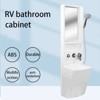 RV banyo dolabı duvara monte lavabo lavabo banyo çok fonksiyonlu banyo dolabı karavan karavan kamp araba çadırı