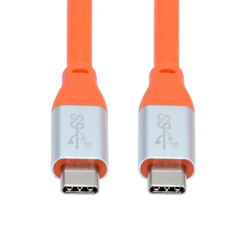 Jımıer USB 4.0 USB C USB 3.2 Ultra Yumuşak Yüksek Esnek 20Gbps 100W 8K 5K 4K Hiper Süper Esnek Kablo