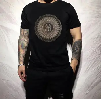 Sıcak satış Taklidi T-shirt Moda Hip Hop erkek Giyim drop shipping tees marka tasarımcısı