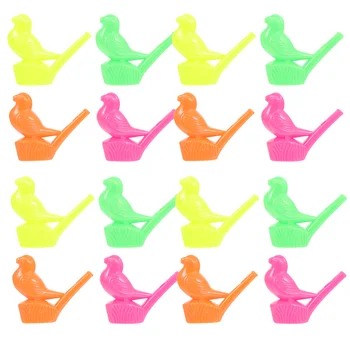 16 Adet Su Kuş Düdük Oyuncak Çocuklar için Islık Çalma Oyuncaklar Yaratıcı Mini Oyuncaklar Plastik Bebek Instrumentos Müzikal Para Adultos