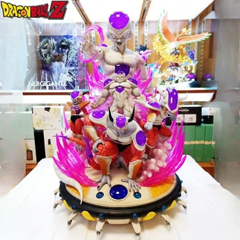60cm Anime dragon topu Frieza 5 Stil Savaş Formu Heykeli Reçine led ışık Aksiyon Figürü Tam Boy Model Oyuncaklar Hediye