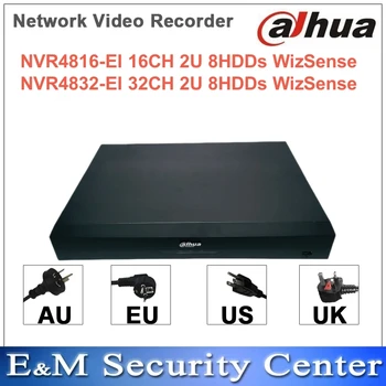 Orijinal Dahua NVR4816-EI NVR4832-EI 16CH / 32CH 2U 8 Hdd'ler WizSense Ağ Video Kaydedici