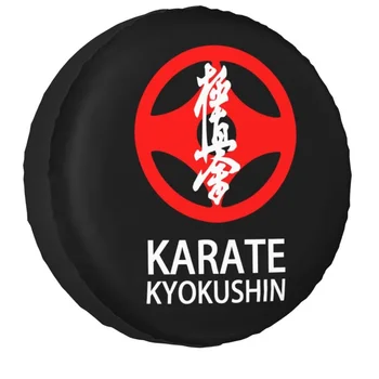 Karate Kyokushin yedek lastik kılıfı Kılıf Çanta Kılıfı İçin Jeep Hummer Dövüş sanatları Araba Tekerlek Koruyucuları Aksesuarları 14