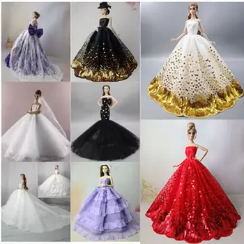 Moda Bebek düğün elbisesi 2023 Yeni El Yapımı gündelik giyim Kız Prenses Elbise DIY Kız Hediye 30cm Bebek