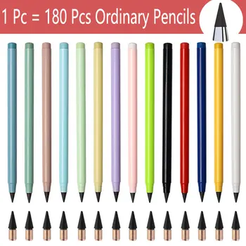 Sonsuz Kalem Sınırsız Yazma Metalik Mürekkep Imza Kalem Ebedi Silinebilir Kalem Kawaii Kırtasiye Okul Malzemeleri