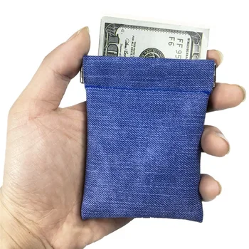 Pu Deri bozuk para cüzdanı Kadın Erkek Küçük Mini Cüzdan Çanta Para Değişim Anahtar Kulakiçi Kredi kart tutucu Unisex Seyahat Mini Çanta