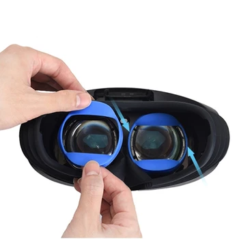 Gözlük lens kapağı Kollu PS VR2 Kulaklık Anti-scratch Göz Kapağı Göz Pedleri Yumuşak Kapak Tamamen Koruyucu M76A