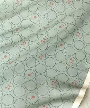 Yarım metre Japon Oxford pamuklu kumaş Patchwork el yapımı tekstil kiraz daire B