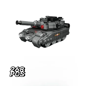 Çocuk eğitici oyun için uyumlu küçük bloklar askeri Tank Modeli