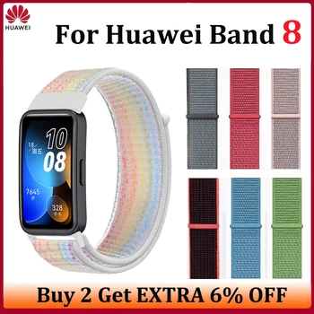 Naylon döngü Band Huawei Band 8 Yedek Sapanlar Bileklik Kemer Uygun Spor Akıllı watchband için Band8 Aksesuarları