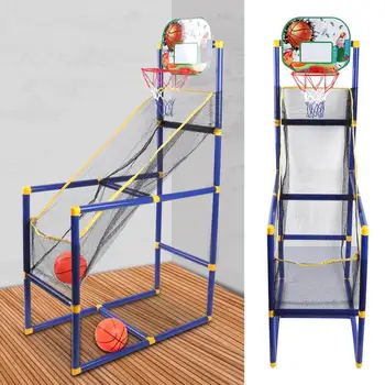 Taşınabilir Çocuklar Arcade basketbol atıcılık makinesi Açık Kapalı Spor Oyunu Seti Spor Playset Basketbol Eğitim çocuk için oyuncak