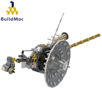Güneş Sistemi Uzay Probu Voyagered 1-2 Aerocraft BuildMoc Yapı Taşları Set Amerikan Uydu Uzay Aracı Oyuncaklar Çocuk Hediyeler