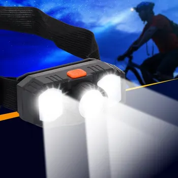 Şarj edilebilir 3-Mode LED far, manyetik ile su geçirmez el feneri hafif,ayarlanabilir, kamp bisiklet koşu için ışık