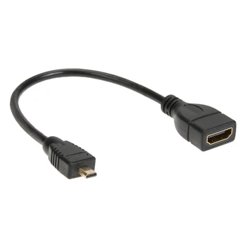 Mikro HDMI uyumlu Erkek HDMI uyumlu dişi adaptör Konnektör Kablosu Kısa 17cm
